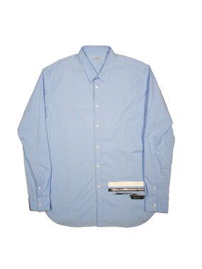 ICEBERG Private Collection Dress Shirt Italy Cotton Blue Long Sleeve XXXL